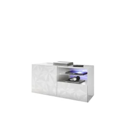 Stolik pod TV PRISMA 122 cm biały
