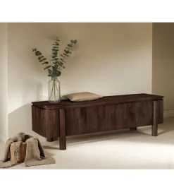 Stolik pod TV SALANO 170 cm drewno mango brązowa