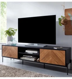 Stolik pod TV SALUZZO 163 cm w optyce dąb
