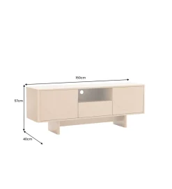 Stolik pod TV SAVOY 150 cm kolor trawertynu