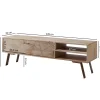 Stolik pod TV SIKAR 145 cm drewno mango