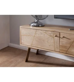 Stolik pod TV SIKAR 145 cm drewno mango