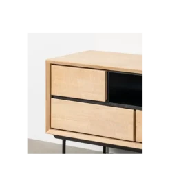 Stolik pod TV SINTRA 148 cm drewno kauczuk naturalna