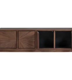 Stolik pod TV SUN 150 cm drewno teak brązowy