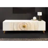 Stolik pod TV SWEET GOLDEN SUNSET 180 cm drewno mango biała