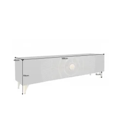 Stolik pod TV SWEET GOLDEN SUNSET 180 cm drewno mango