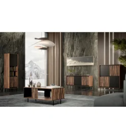 Stolik pod TV SWING 180 cm w optyce orzecha