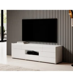 Stolik pod Tv TOLEDO 159 cm biały