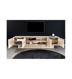 Stolik pod TV TOMES 200 cm drewno mango