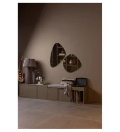 Stolik pod TV TURNER 120 cm drewno sosny mud