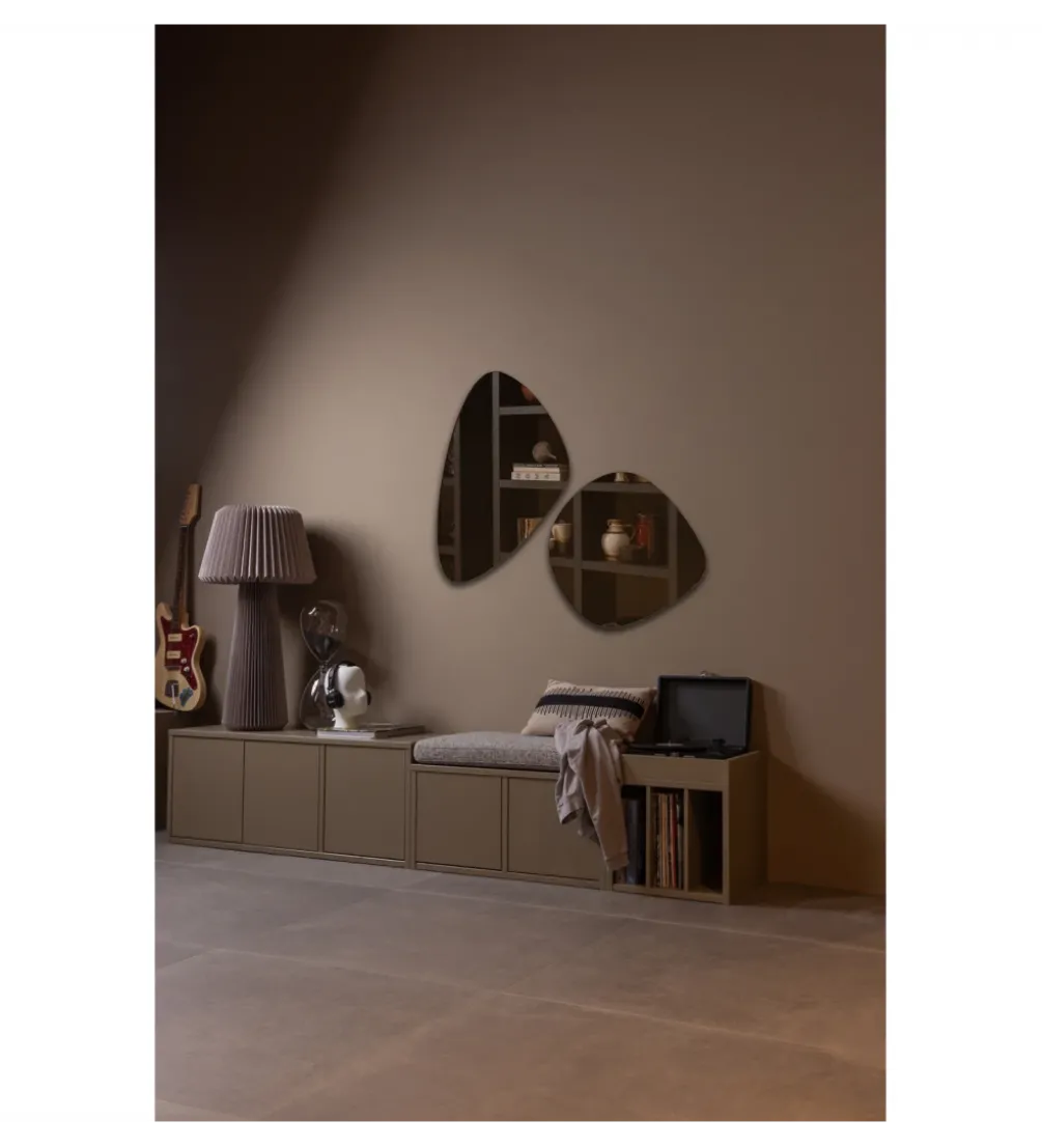 Stolik pod TV TURNER 120 cm drewno sosny mud
