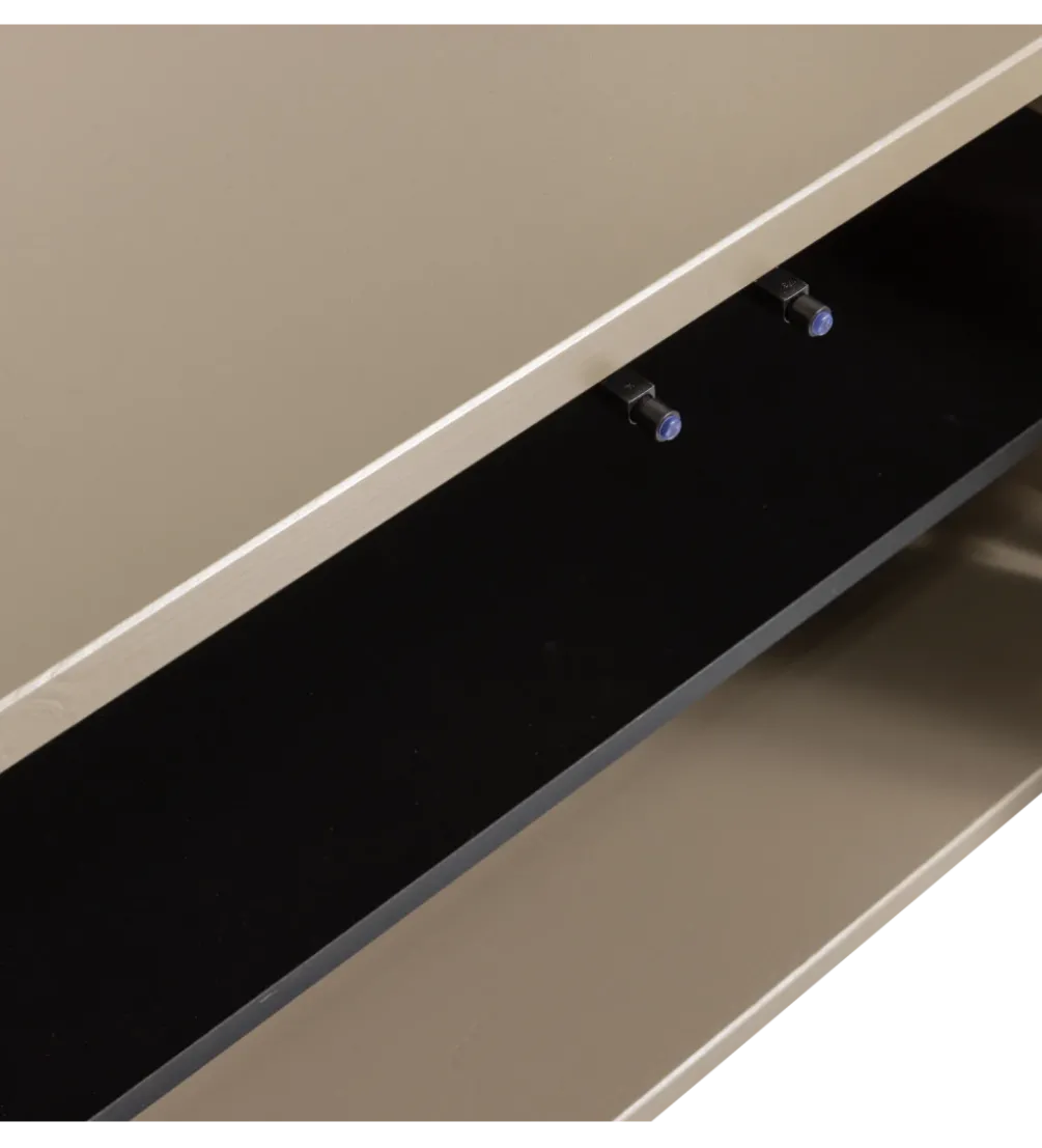 Stolik pod TV TURNER 120 cm drewno sosny mud