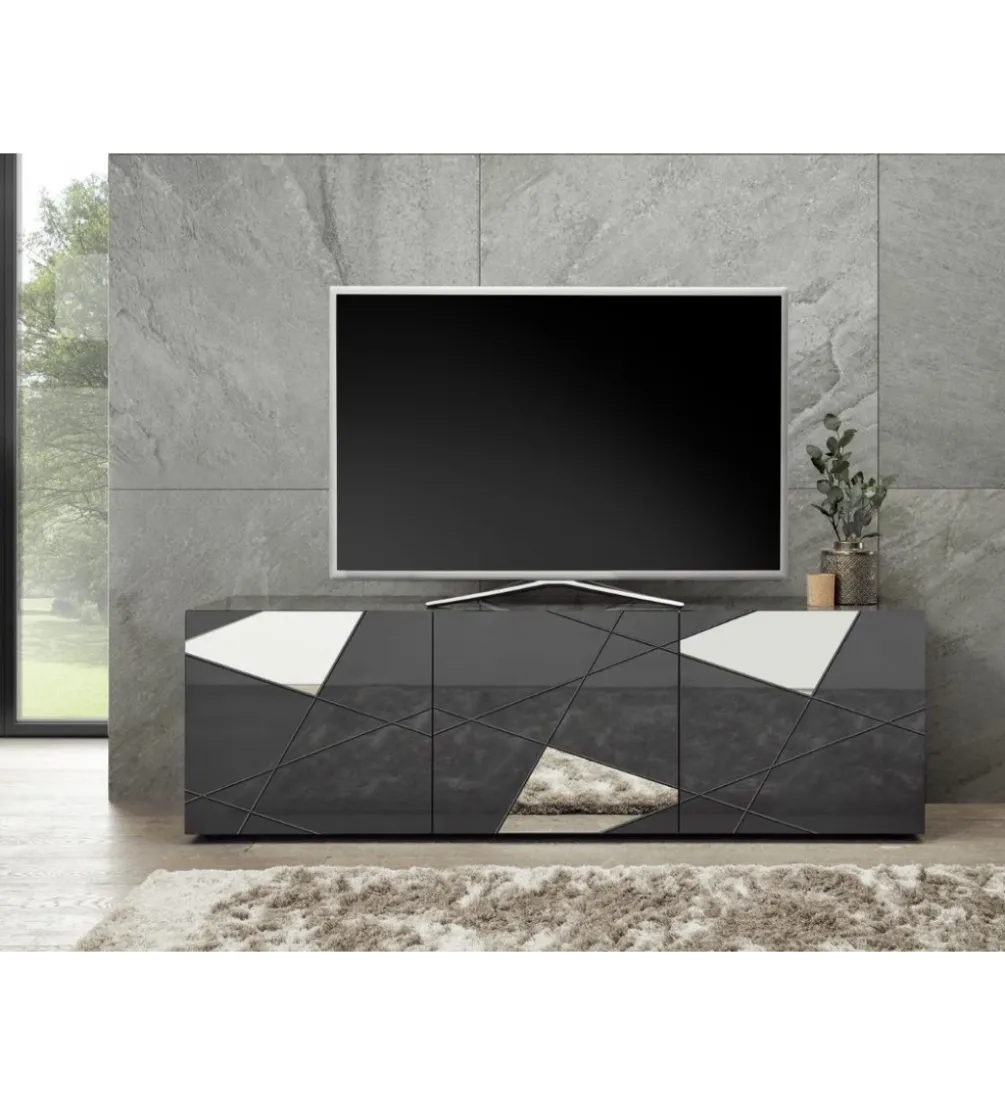 Stolik pod TV VITTORIA 181 cm antracytowy