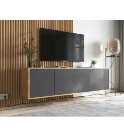 Stolik pod Tv wiszący Apollo B 150 cm antracytowy
