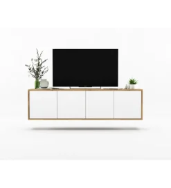 Stolik pod Tv wiszący Apollo B 150 cm biały