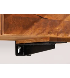 Stolik pod Tv wiszący DAVIDE Scorpion 160 cm drewno mango brąz