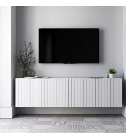 Stolik pod TV wiszący ELPIS 150 cm biały