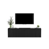 Stolik pod TV wiszący ELPIS 150 cm czarny
