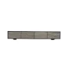 Stolik pod TV wiszący MOUNTAIN SOUL 200 cm drewno akacja czarny