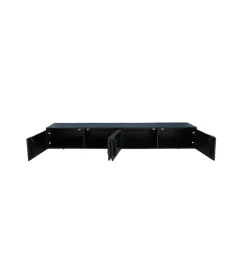 Stolik pod TV wiszący MOUNTAIN SOUL 200 cm drewno akacja czarny