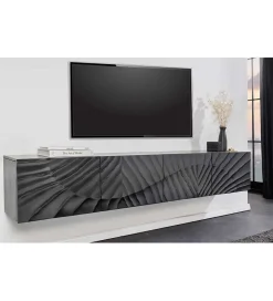 Stolik pod TV wiszący ZEUS Scorpion 200 cm drewno mango