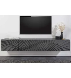 Stolik pod TV wiszący ZEUS Scorpion 200 cm drewno mango