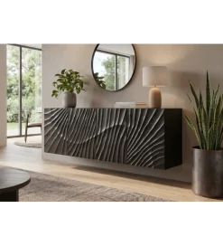 Stolik pod TV wiszący ZEUS Scorpion 177 cm drewno mango