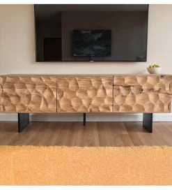 Stolik pod TV WOHNLING 160 cm drewno akacja
