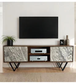 Stolik pod TV WOHNLING 150 cm drewno sheesham