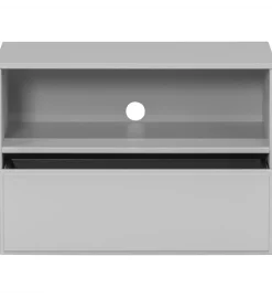 Stolik pod TV YISSA 70 cm półka otwarta szara
