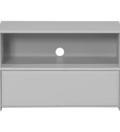Stolik pod TV YISSA 70 cm półka otwarta szara