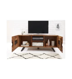 Stolik pod TV ZAMBEZI Amazonas 160 cm drewno Sheesham