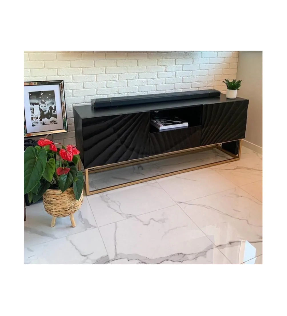 Stolik pod TV ZEUS Scorpion 160 cm drewno mango