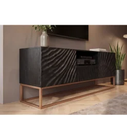 Stolik pod TV ZEUS Scorpion 160 cm drewno mango