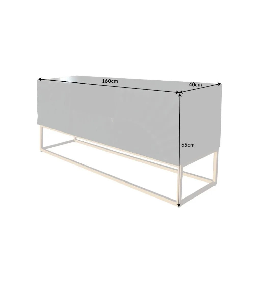 Stolik pod TV ZEUS Scorpion 160 cm drewno mango