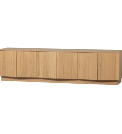 Stolik pod TV ZUMA 200 cm drewno dębu naturalna