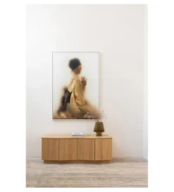 Stolik pod TV ZUMA 133 cm drewno dębu naturalna