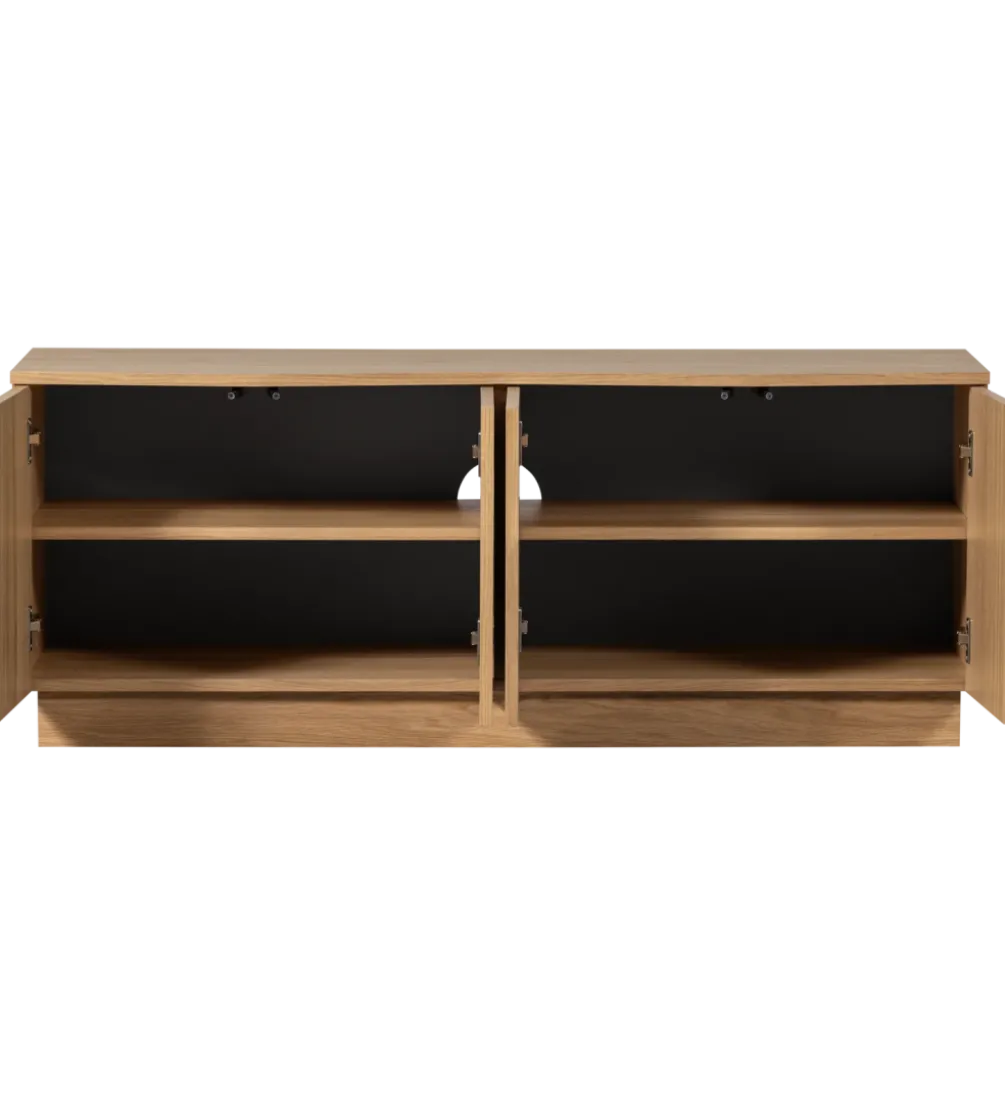 Stolik pod TV ZUMA 133 cm drewno dębu naturalna