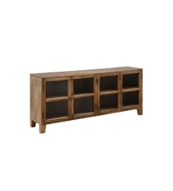 Stolik TV Iron Craft 160 cm drewno mango brąz