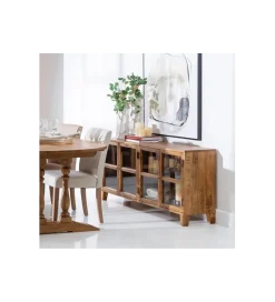 Stolik TV Iron Craft 160 cm drewno mango brąz