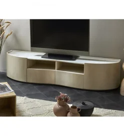 Stolik TV ISHAQ 180 cm drewno mango