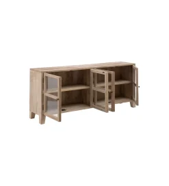 Stolik TV Witryna Iron Craft II160 cm drewno mango