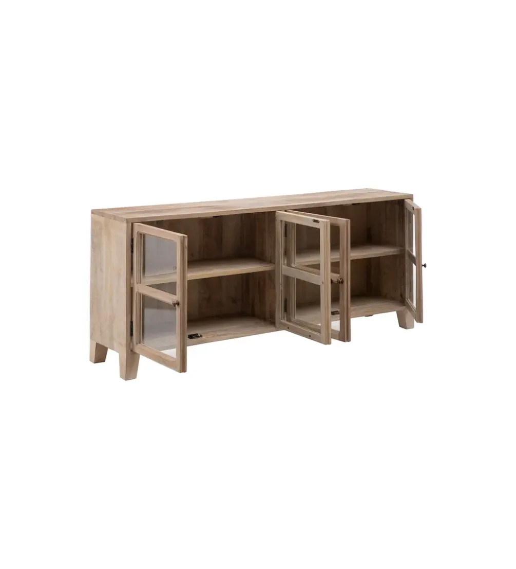 Stolik TV Witryna Iron Craft II160 cm drewno mango