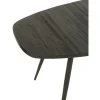 Stół owalny ZAMBIA 200 cm drewno teak czarny
