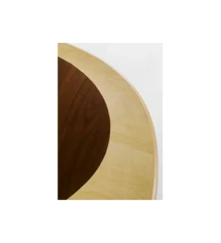 Stół PETAL 150 x 90 cm naturalny czarny