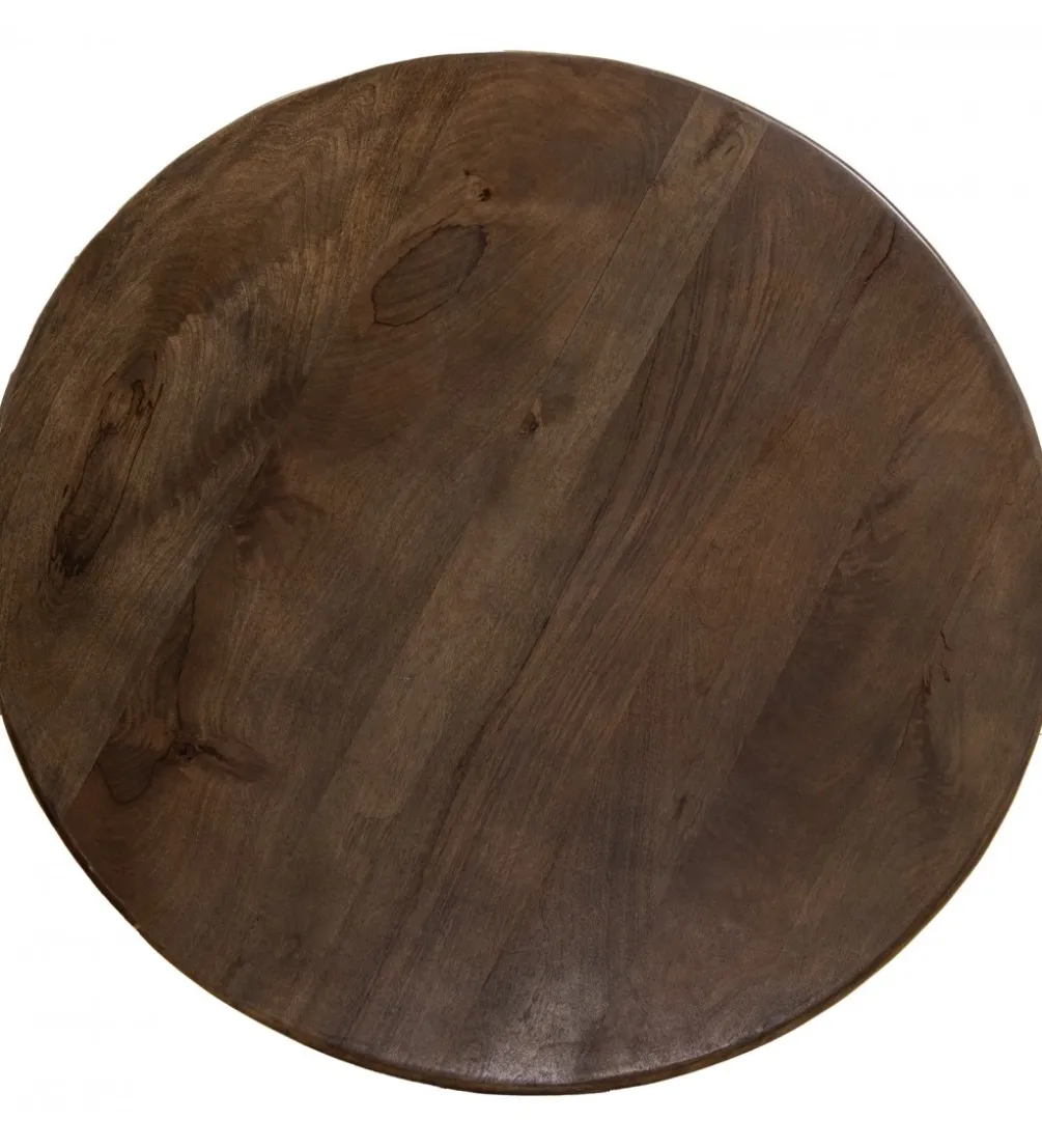 Stół RACTA 120 cm drewno mango brązowy