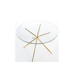 Stół RONDO 100 cm transparentny