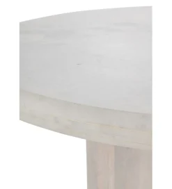 Stół ROUNDEGO 102 cm marmur biały
