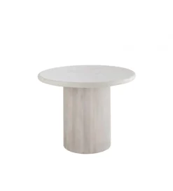 Stół ROUNDEGO 102 cm marmur biały