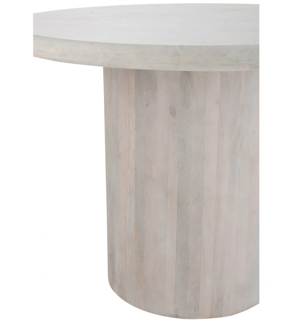 Stół ROUNDEGO 102 cm marmur biały